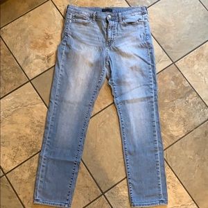 High rise straight leg jeans
